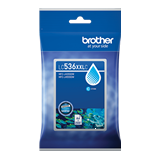 LC536XXL Brother LC536XXLC Cyan Super High-Yield Ink Cartridge, 2,500 pages